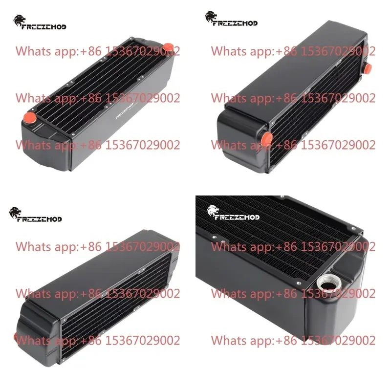 FREEZEMOD Server Water Cooling 8CM Radiator SR-LH65T3X80 Aluminum 65mm Thick 3-Layer Z Channel Heat Exchanger for PC