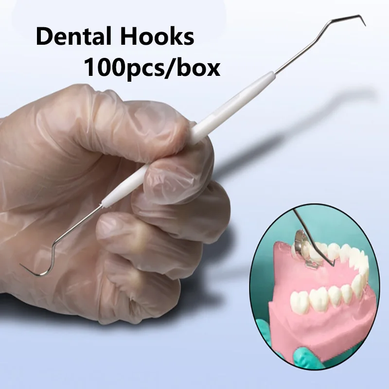 

Dental Stainless Steel Double Ends Dentist Teeth Clean Hygiene Explorer Probe Hooks Pick Dental Tartar Scraper Remover Care Tool