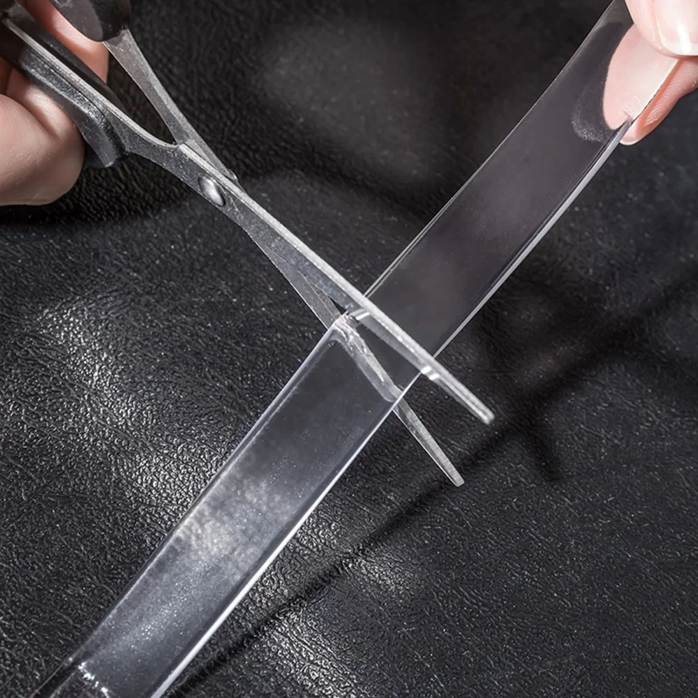 20PCS Silicone Self Adhesive Bumpers 5.91 X 0.59 X 0.08in Sticky Rubber Furniture Bumpers Anti Collision Transparent