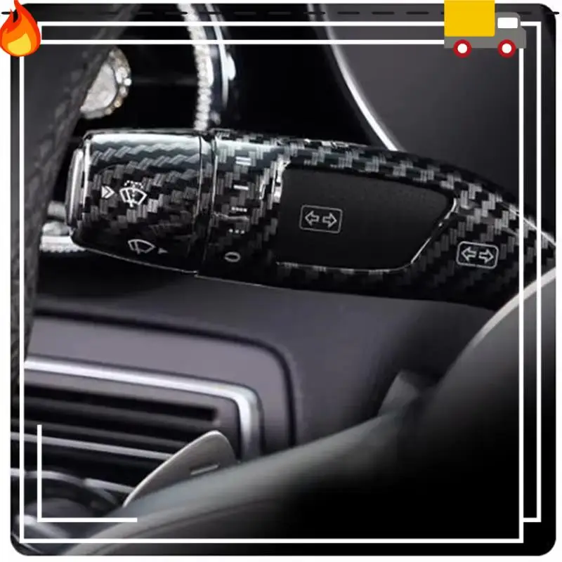 

Discount-For Mercedes-Benz Vito C200 E-Class GLC GLK GLA CLA Interior Modified Cruise Lever Wiper Shift Lever Decoration Frame