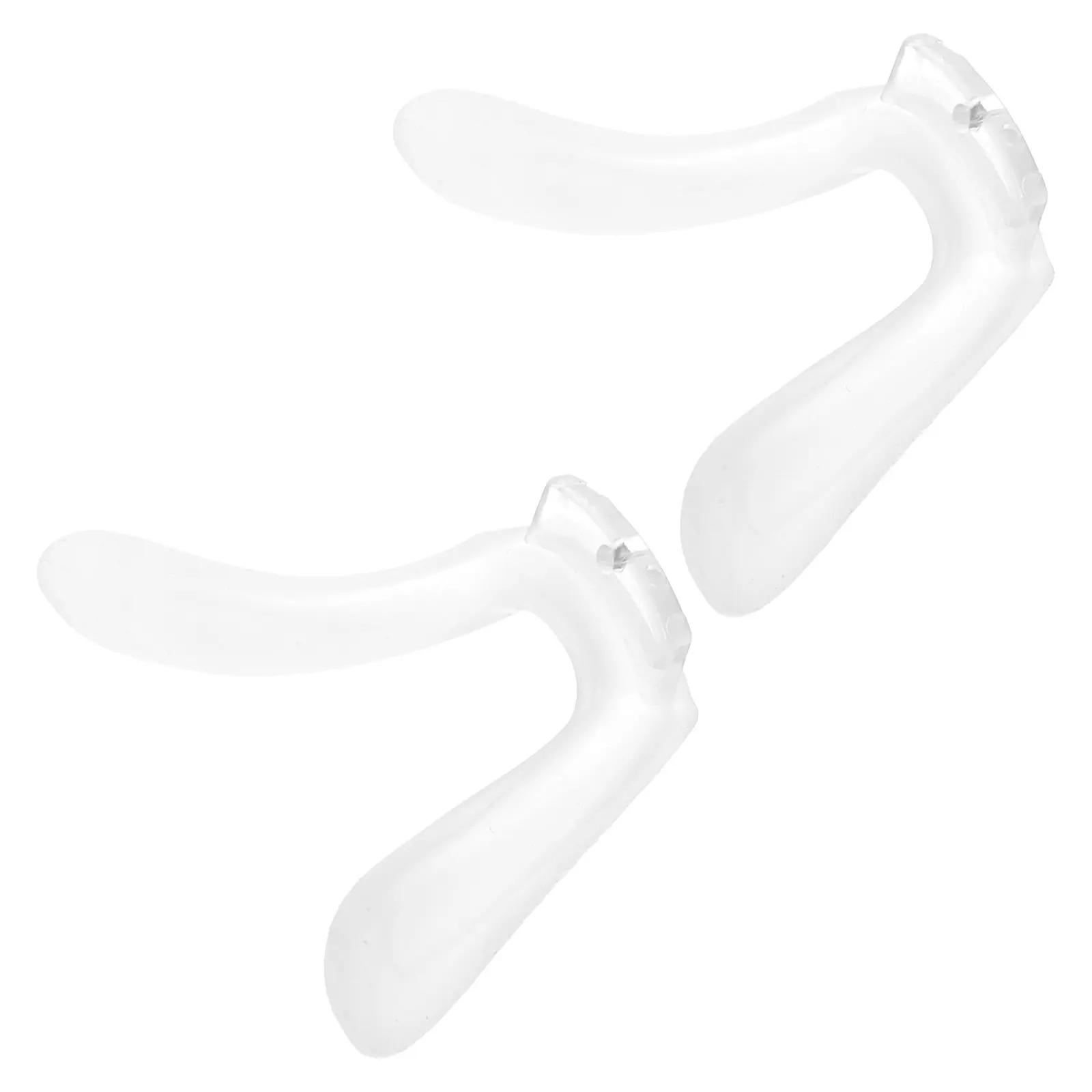 

2Pcs Clear Silicone Nose Pads Eyeglasses Integrated Nose Bridge Pads Soft Cushion Non-Slip Comfortable Replacement for Glasses