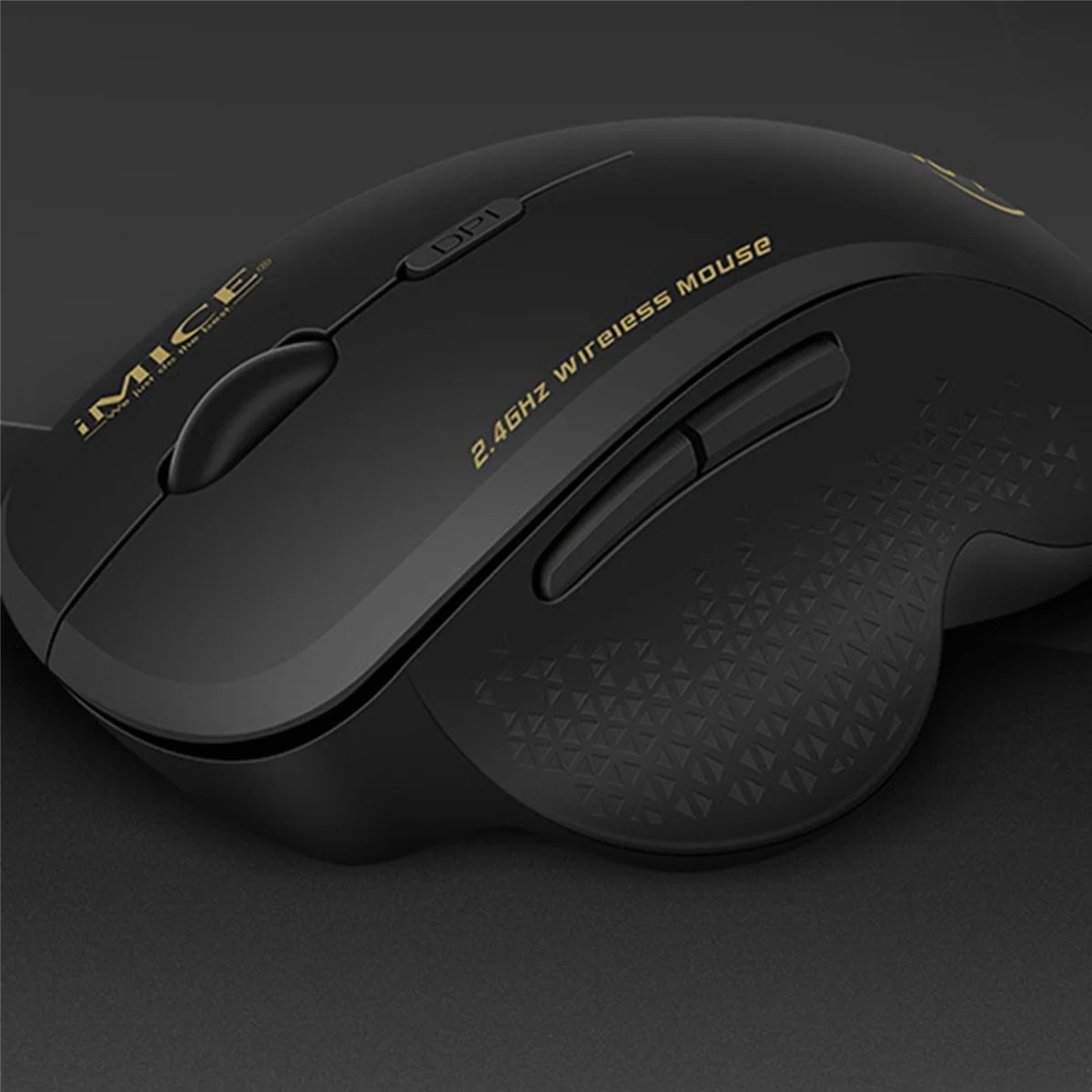 Mouse Ergonômico Sem Fio, 6 Teclas, LED, 1600 DPI, Carregamento de Computador, Ratos Gamer para Jogo FPS, 2 Pcs