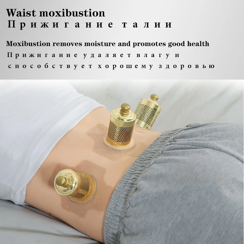 Magnetic Suspended Moxibustion Body Warm Massage Acupuncture Points Heating Therapy Moxa Stick Burner Cylinder Health Care