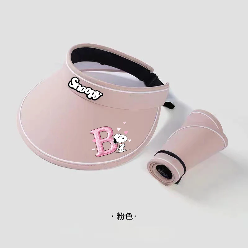Snoopys Sunhat Girl Kawaii Sunshade Sunscreen Cap Anime Cartoon Sun Hat Woman Fashion Sunbonnet Female Beach-hat Cute Topi Gift
