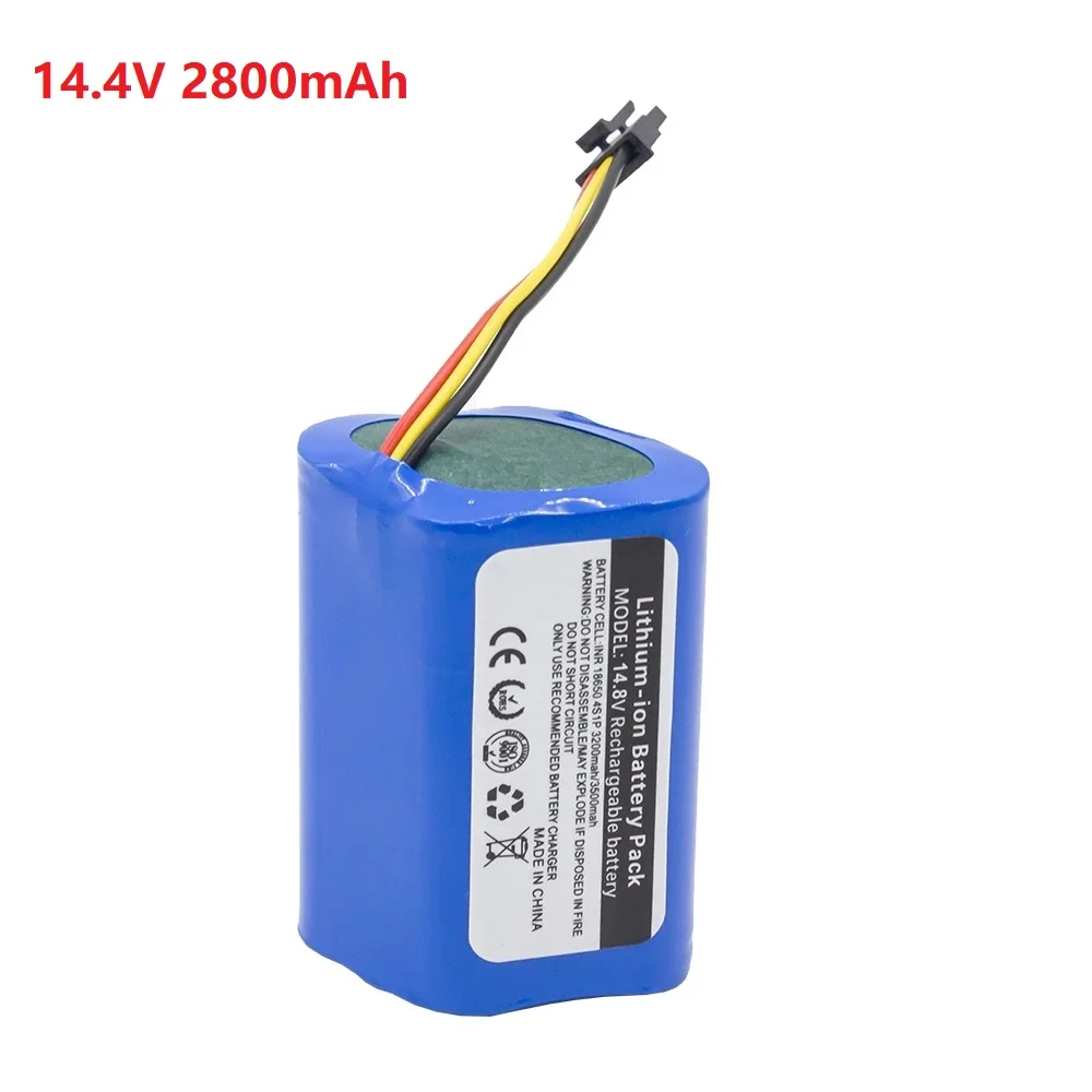 New 14.4V 2800mAhLi-ion Battery For Liectroux Battery B6009 Q7000 Q8000 ZK808 DH860 Robot Vacuum Cleaner 4S1P 18650