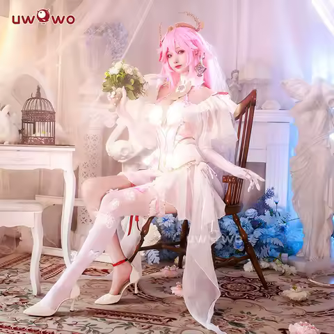LAST BATCH UWOWO Yae Miko Cosplay Bride Costume Exclusive UwowoxAilish: Genshin Impact Fanart Cosplay Bride Halloween Costume