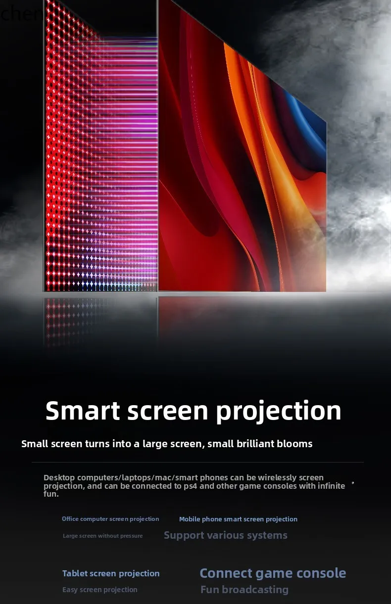 Telewizor LXC bezramkowy pełnoekranowy WIFI 75 głosowy 85 wysokiej rozdzielczości 4k wyświetlacz LCD