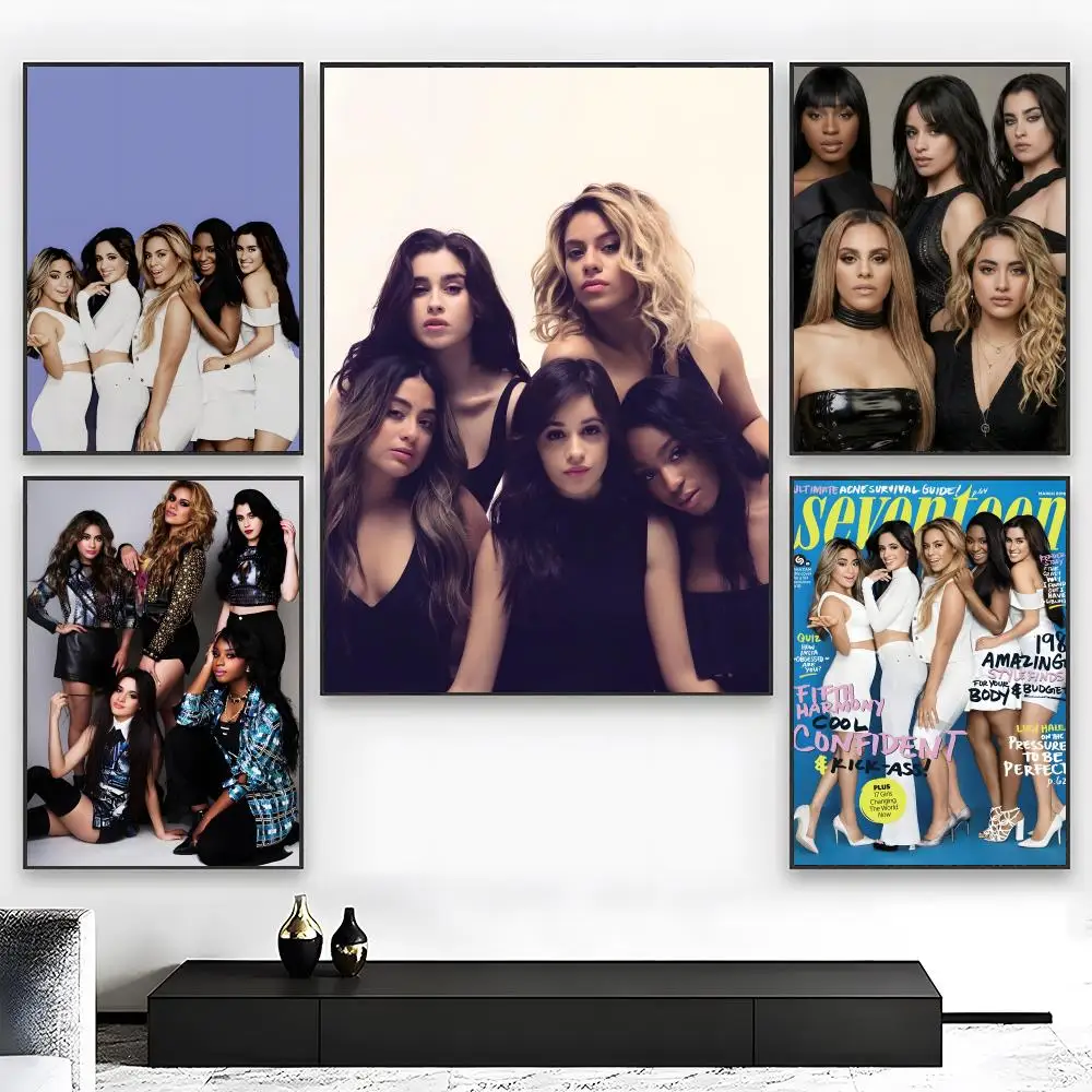 celebrity F-Fifth Harmony Poster Wall art print art suitable for living room bedroom bar parlor home decor gift view 2