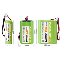 Battery Pack Icr 18650 PH2.0 2P 2200mAh 3500mAh 7.4V Rechargeable Lithium Ion Batteries for Vacuum Cleaner Radio Cell