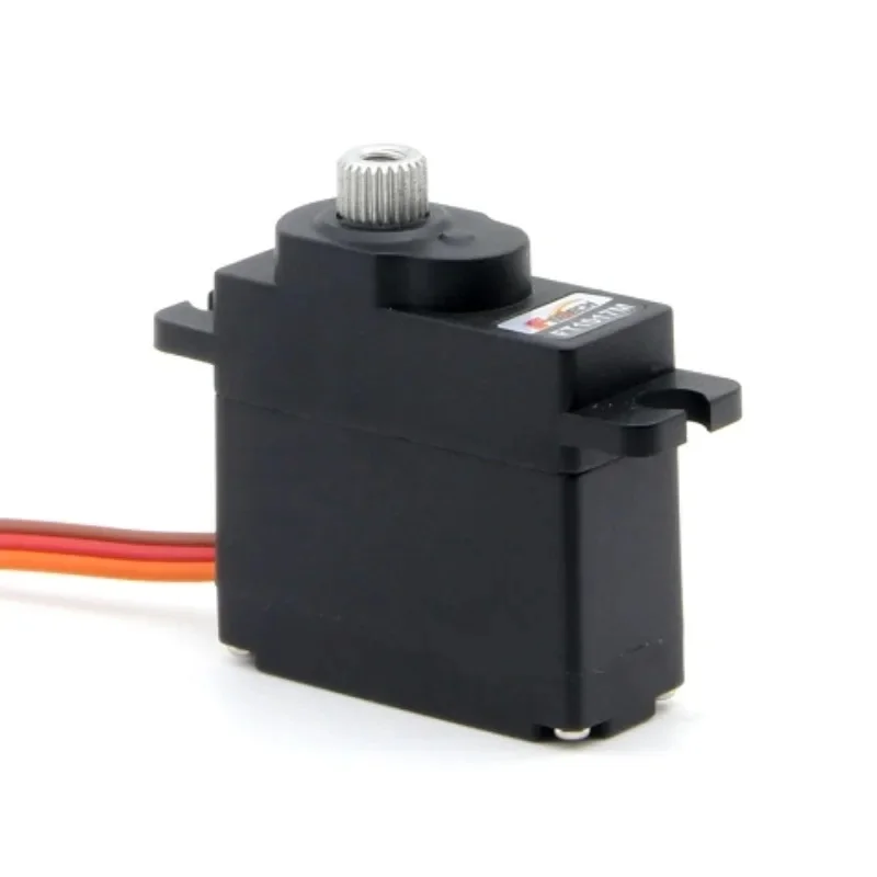 Micro Mini 180 Degree Digital Servo Motor FT1017M 6V Metal Gear for Road Car Fixed Wing RC Model Robot-5.5Kg.cm Plastic