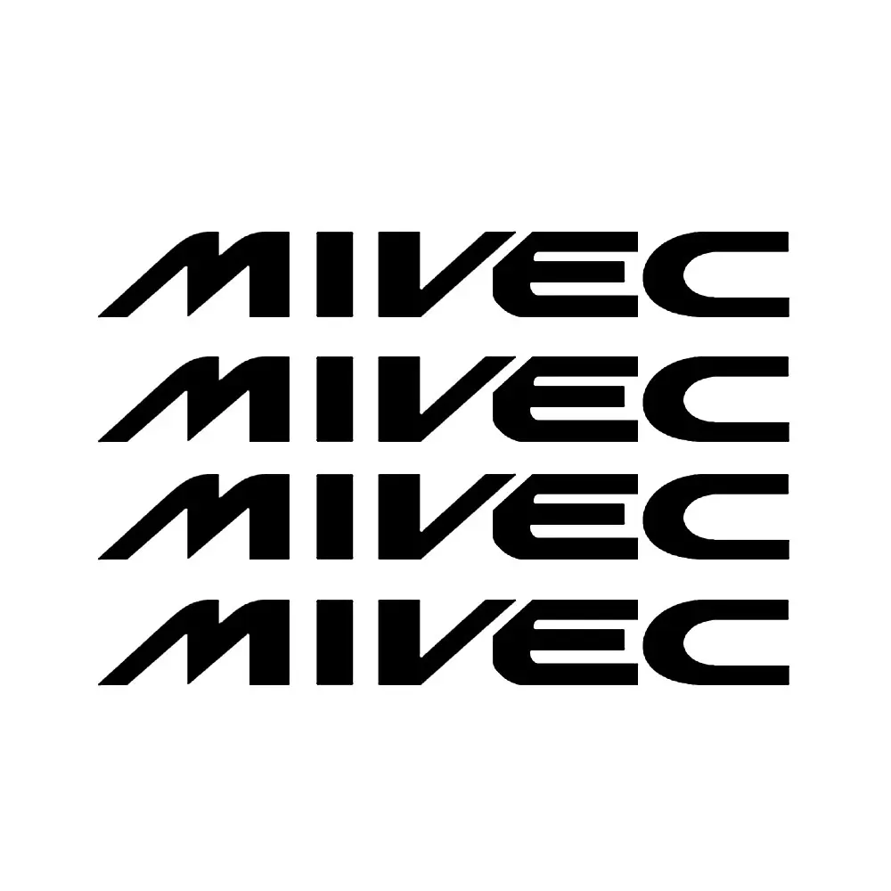 4 قطعة لميتسوبيشي MIVEC ملصقات لصائق زوج لانسر