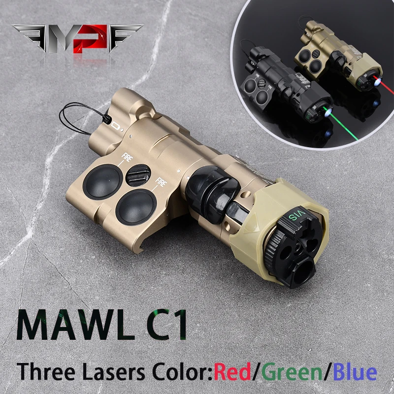 

Tactical CNC MAWL-C1 IR Visible LED Aiming Bule Laser PLH-V2 Airsoft Rifle Surefir M300 M300C Scout Light M600 Flashlight