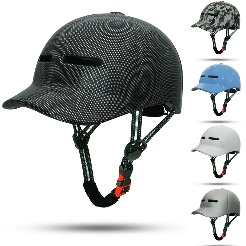 New Bike Helmet Adult Baseball Cap Electric Bicycle Helmets Bike Classic Scooter Universal Men Women\'s Moto Helmet Supplies