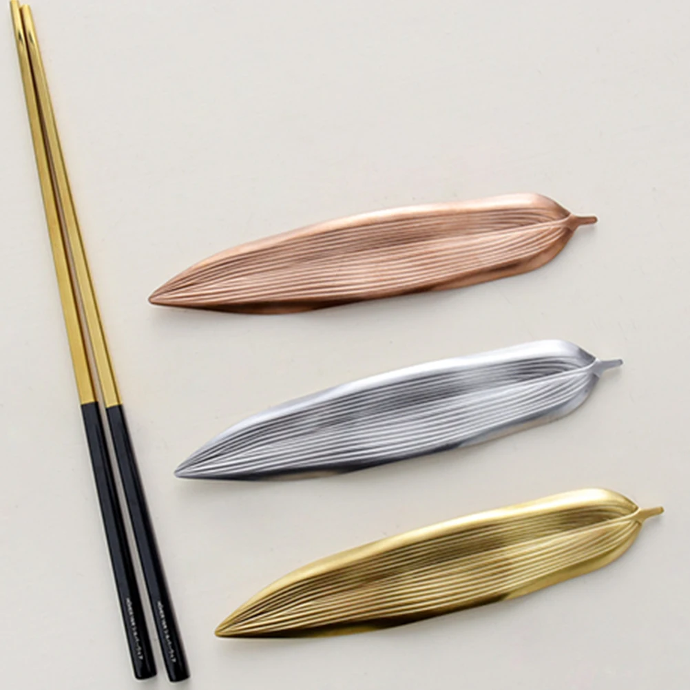 

Shape Stainless Steel Chopsticks Rest Reusable Cutlery Rack Silver Material Japenese Holders Travel