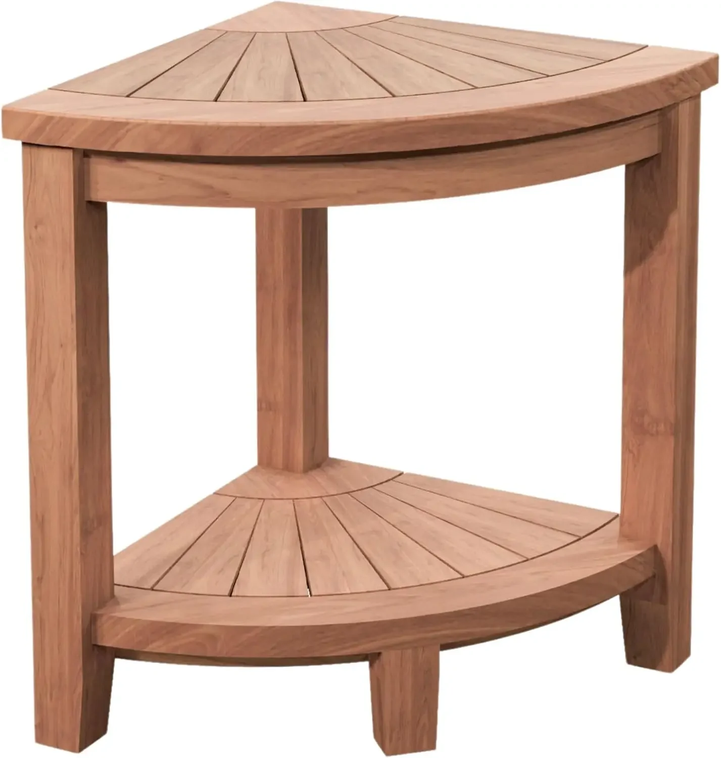 

Wood Corner Shower Bench and Stool 15.7" - Water Resistant Corner Shelf - Ideal Shower Stool for Inside Shower - Elegant Bathroo