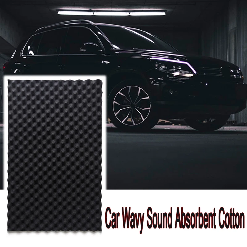 

Car Studio Sound Acoustic Absorption Car Heatproof Wave Foam Deadener Car Soundproof Cotton Insulation Sticker Auto Accessories