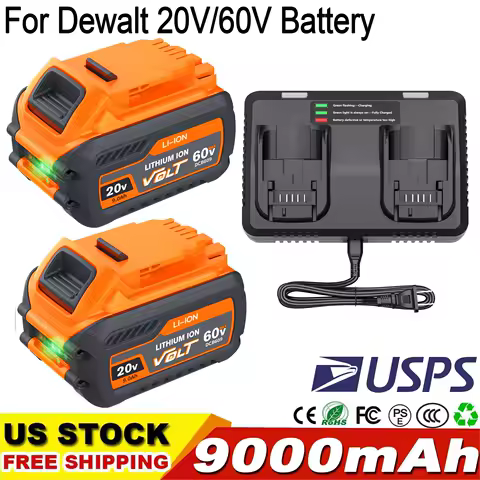 For Dewalt DCB609 20v 60v Max Flexvolt 9ah Lithium-ion Battery 21700 Rechargeable For Dewalt DCB606 DCB200 DCB182 Replacement