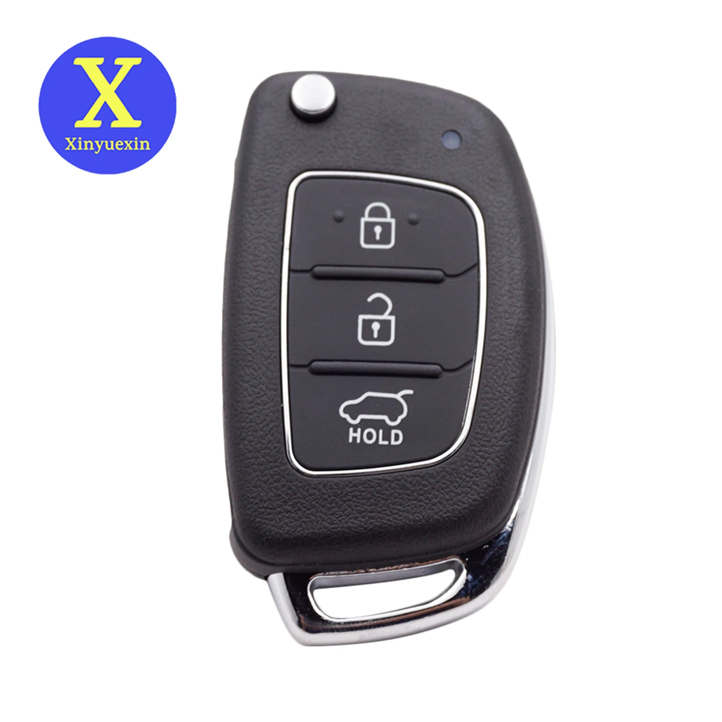 

Xinyuexin 3 Buttons Remote Auto Car Key Case Shell for Hyundai Solaris IX35 IX45 Santa Fe HB20 Verna Flip Folding 2 Pcs/lot