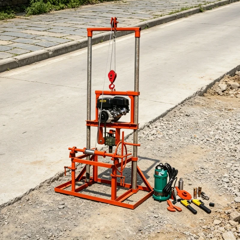 Customized Multifunctional Gantry Frame Water Well Drilling Rig, Drilling Machine, Shallow Water Well Drilling Machinery
