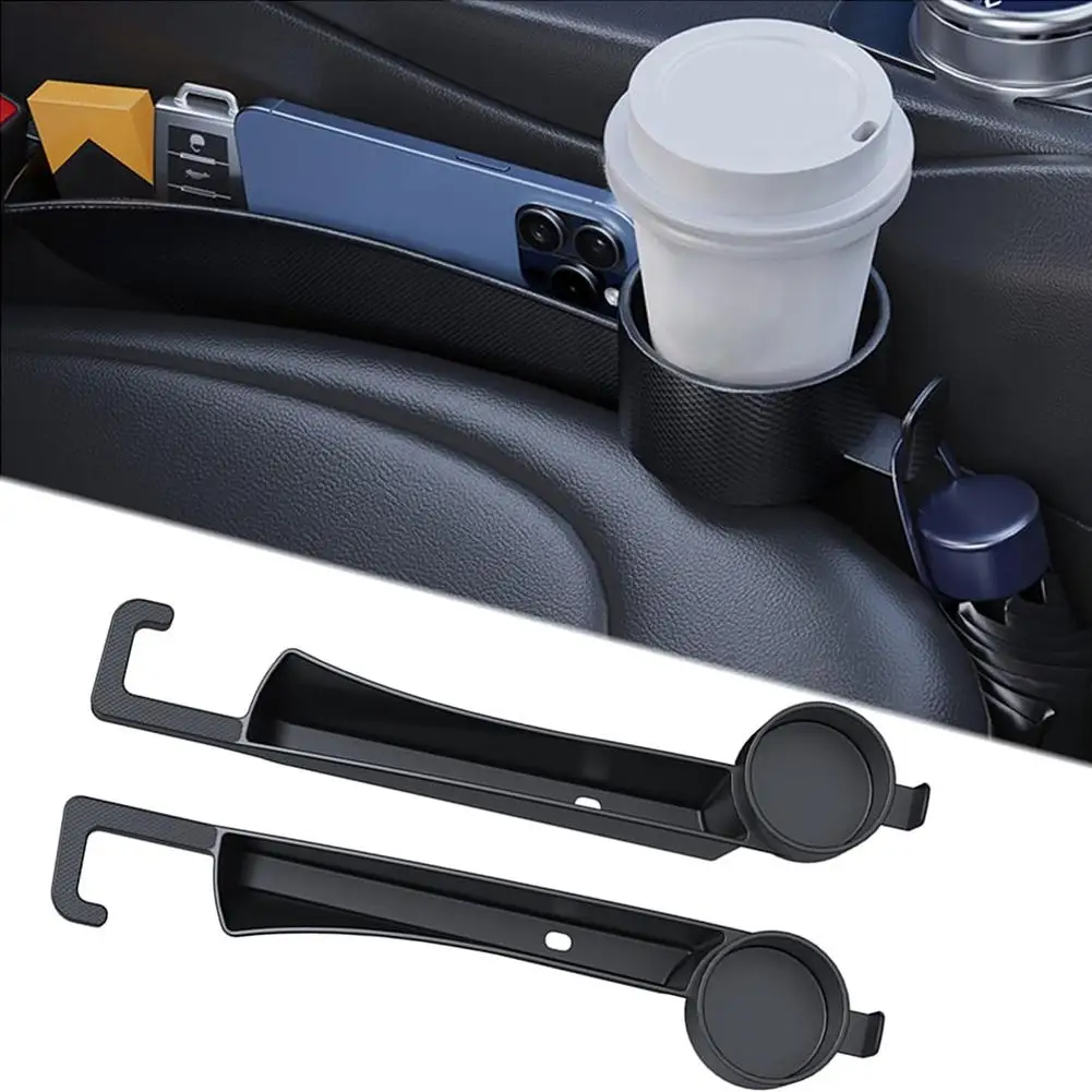 

1pairs Car Seat Filler Multi-functional Storage Box With Cup Holder Hook For Vehicle Crevices Interior Accessories 2026 Y7U7