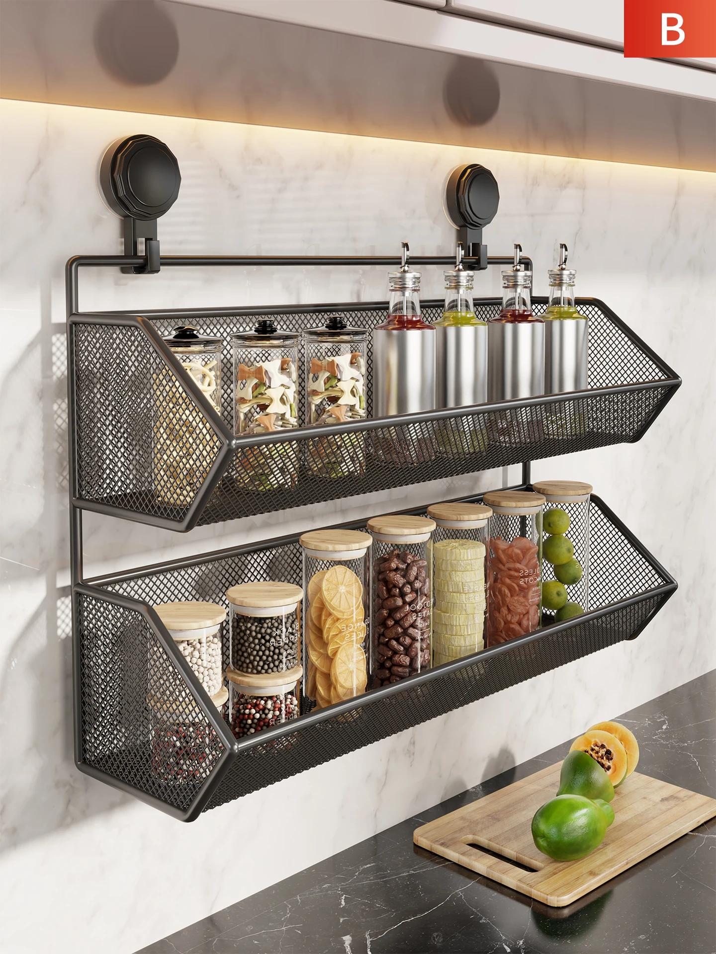 Etagere-murale-de-cuisine-a-ventouse-pour-epices-panier-suspendu-multifonctionnel-pour-le-stockage-d'huile-de-sel-et-de-sauces-a-usage-domestique
