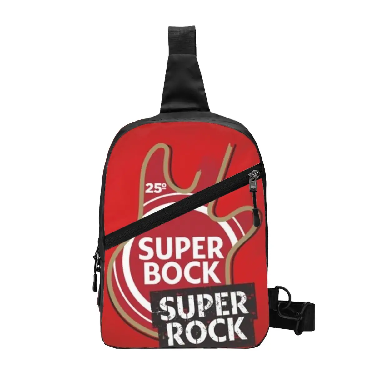 Super Bock Chest Bag Men Sling Crossbody Backpack Chest Bag Traveling Hiking Daypack Shoulder Bag