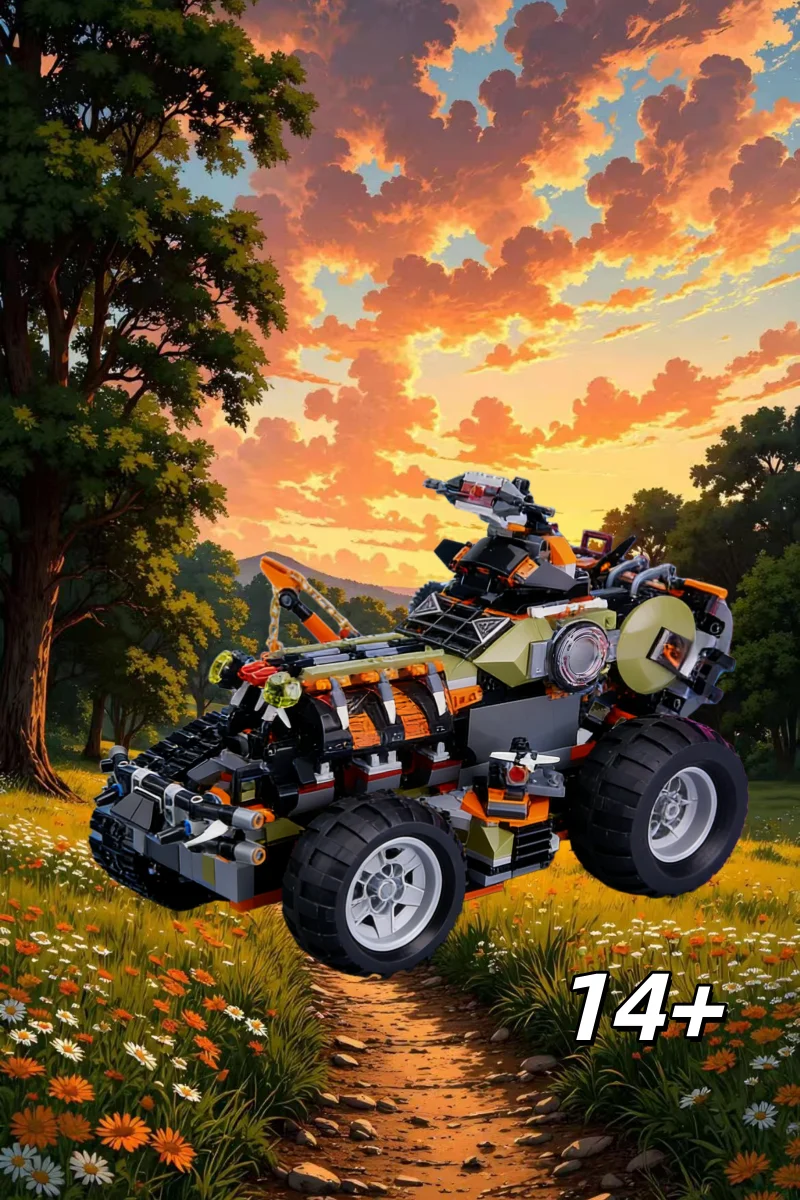 

DIY technology building blocks, crawler heavy-duty off-road vehicles, children's educational assembly toys, boys birthday gifts,