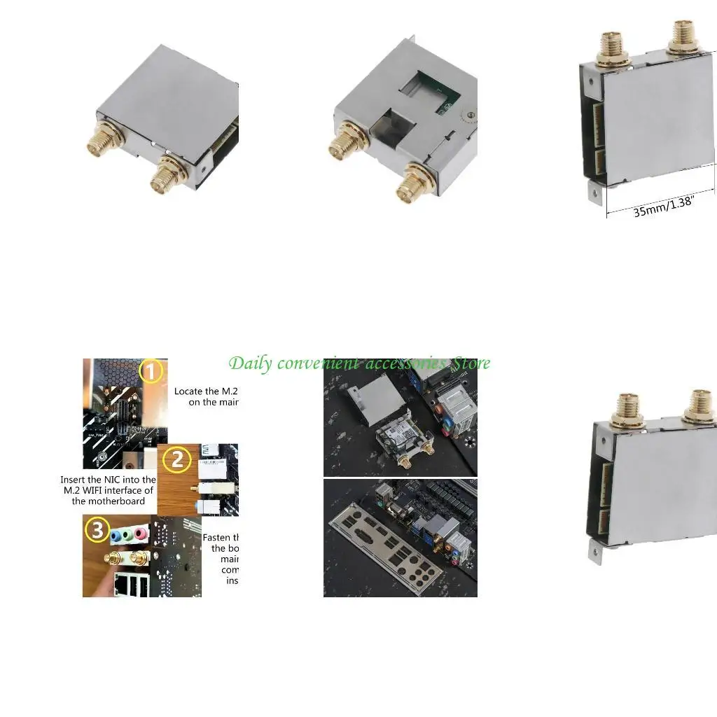 

97QB AX211 WiFi 6E CNVio2 Adapter Band 2.4/5/6GHz AX211NGW 2.4Gbps 802.11ax