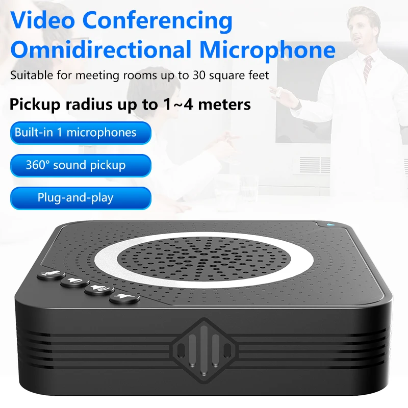 

USB Conference Speakerphone with Microphones 360 Degree Voice Pickup USB Conference Microphone