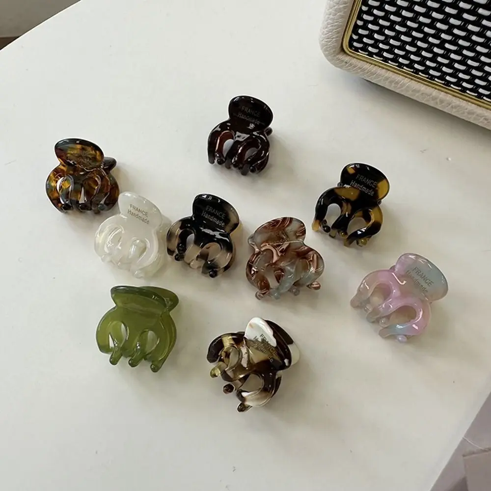 Acid Hairpin French Shark Clip Geometry Shape Korean Style Headwear Female Hair Accessories Small Hair Clip Mini Hair Claw