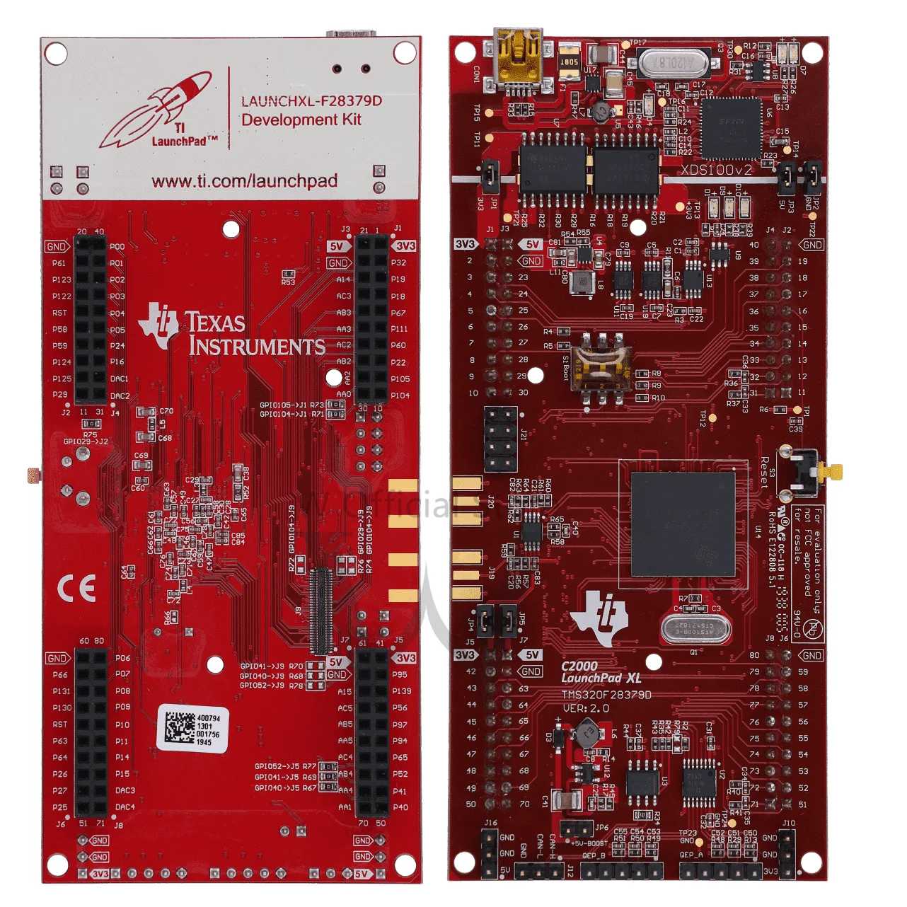 

Комплект оценочной платы LaunchPad для платы разработки C2000 Delfino MCULAUNCHXL-F28379D