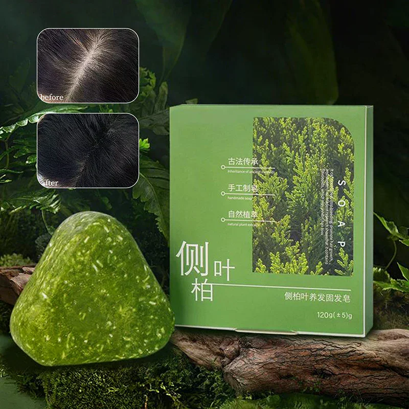 

Usman Grass & Platycladus Herbal Shampoo Soap Natural Hair Loss Treat Strengthens Roots Controls Oil Cleanses Scalp Hair Growth