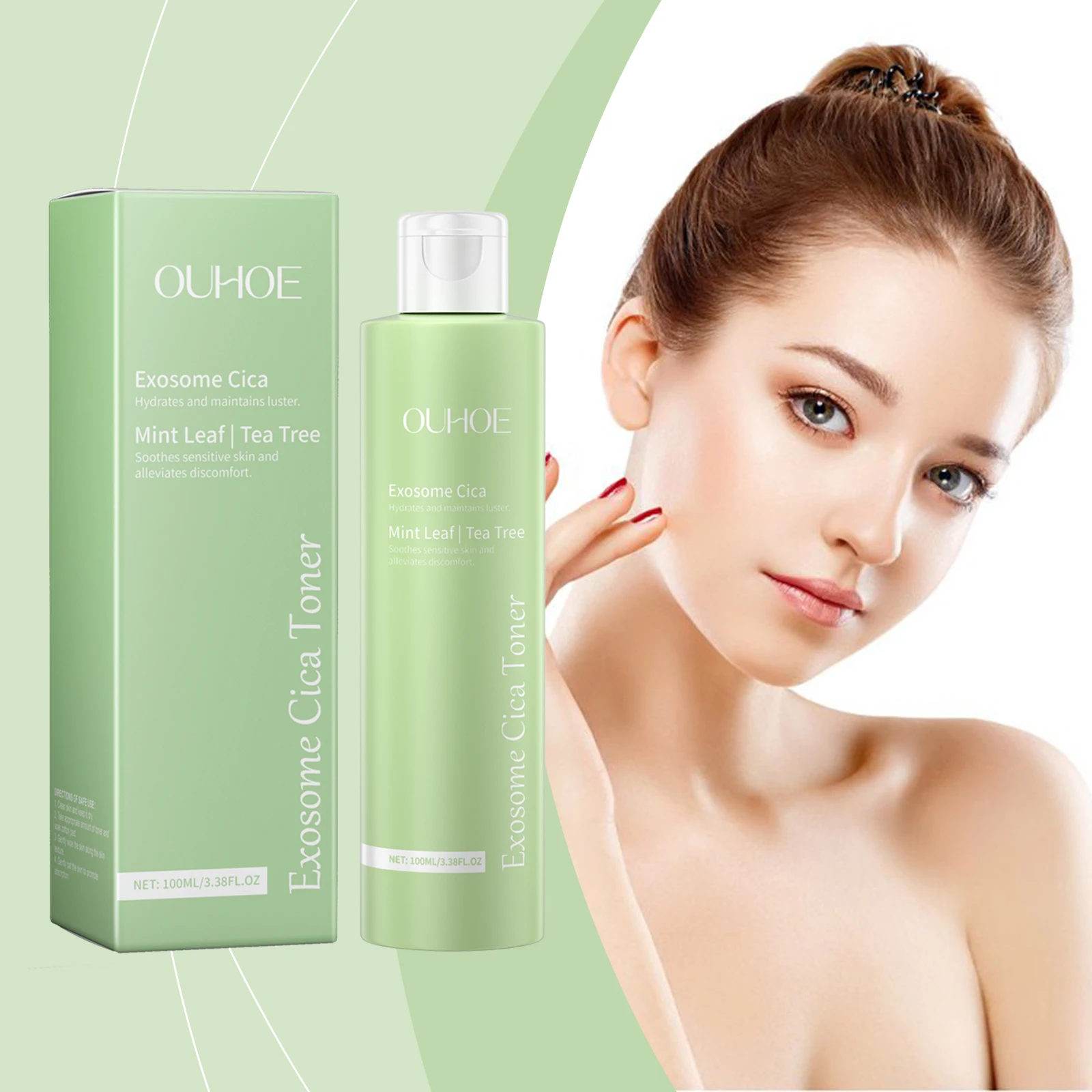 毎日の顔の保湿、水分ロック、鎮静、修復、浄化のためのスノー グラス トナー