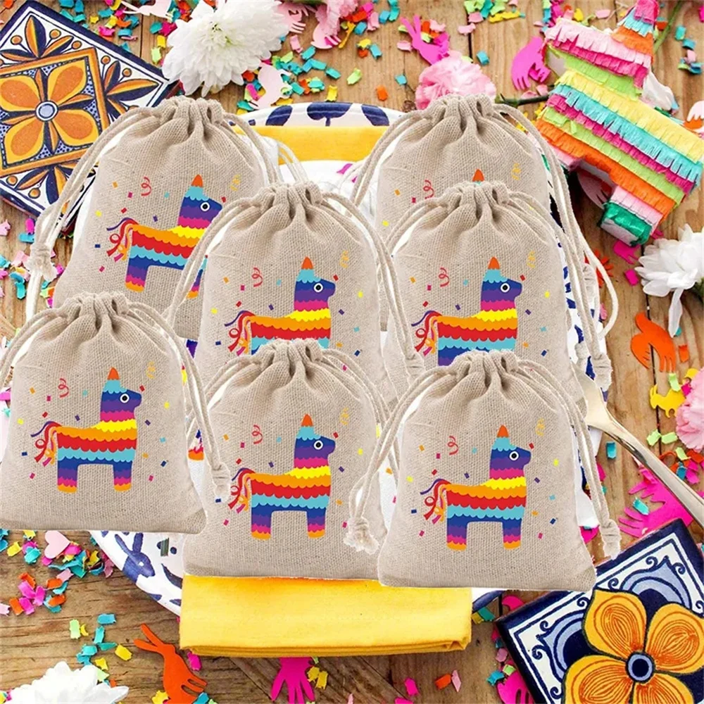 Llama Themed Birthday Party baby shower mexican Fiesta Cinco de Mayo Hawaiian Luau Party decoration Goodie candy Treat Favor Bag