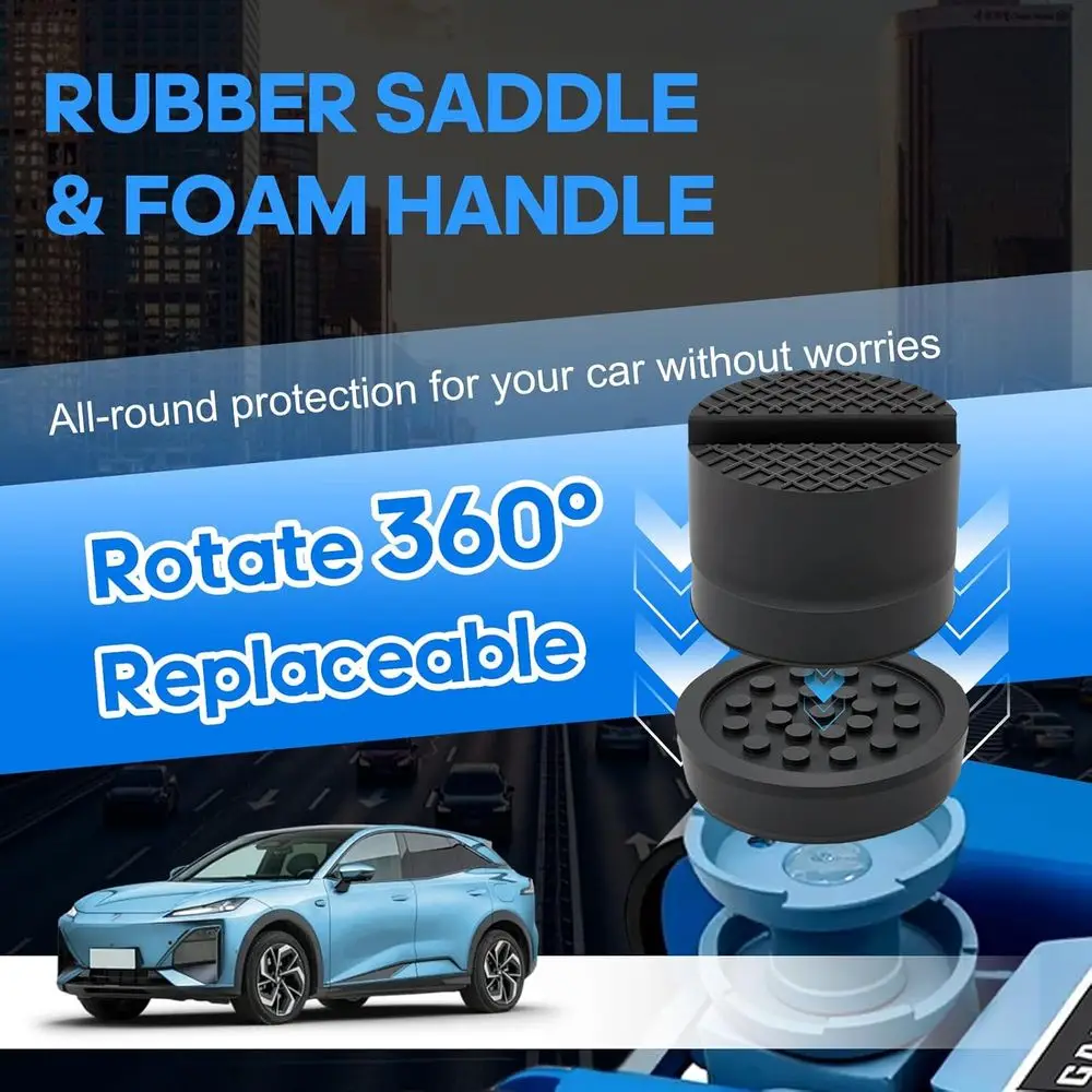 ロープロファイル2.5トンヘビーデューティーレーシングフロアジャッキ、シングルピストンポンプ付き、3.35～14.96インチまで持ち上げ可能（ブルー）