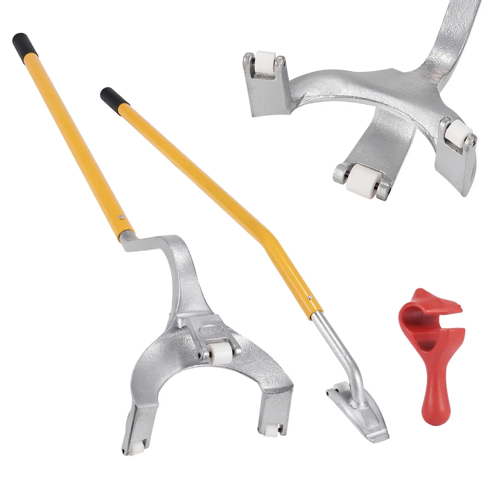 Tire Mount Demount Tool, 22.5-24.5 inch Manual Steel Changer Removal, with Extra bead holder, Tubeless Truck Breaker, 3 PCS