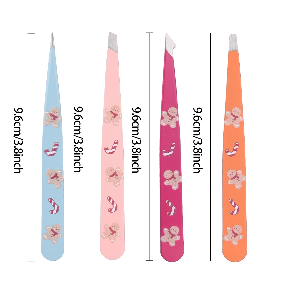 4 قطعة مجموعة ملاقط الحاجب المطبوعة لاش الملقط الدقة الملقط للحواجب نتف الشعر نام إزالة شعر الوجه #6