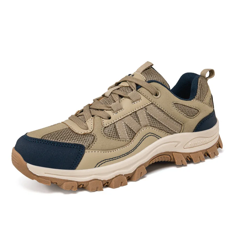 Men's Outdoor Hiking Shoes Multiple Colors Non-slip Wear-resistant Trekking Sneakers Breathable Mesh Climbing Shoes for Male