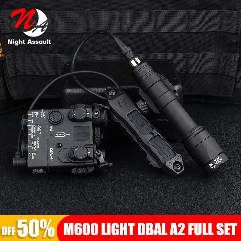 

Surefir M600 M600C M600U M300A Airsoft Powerful Flashlight Tactical DBAL Red Green Blue Dot Hunting Airsoft Laser Dual Control