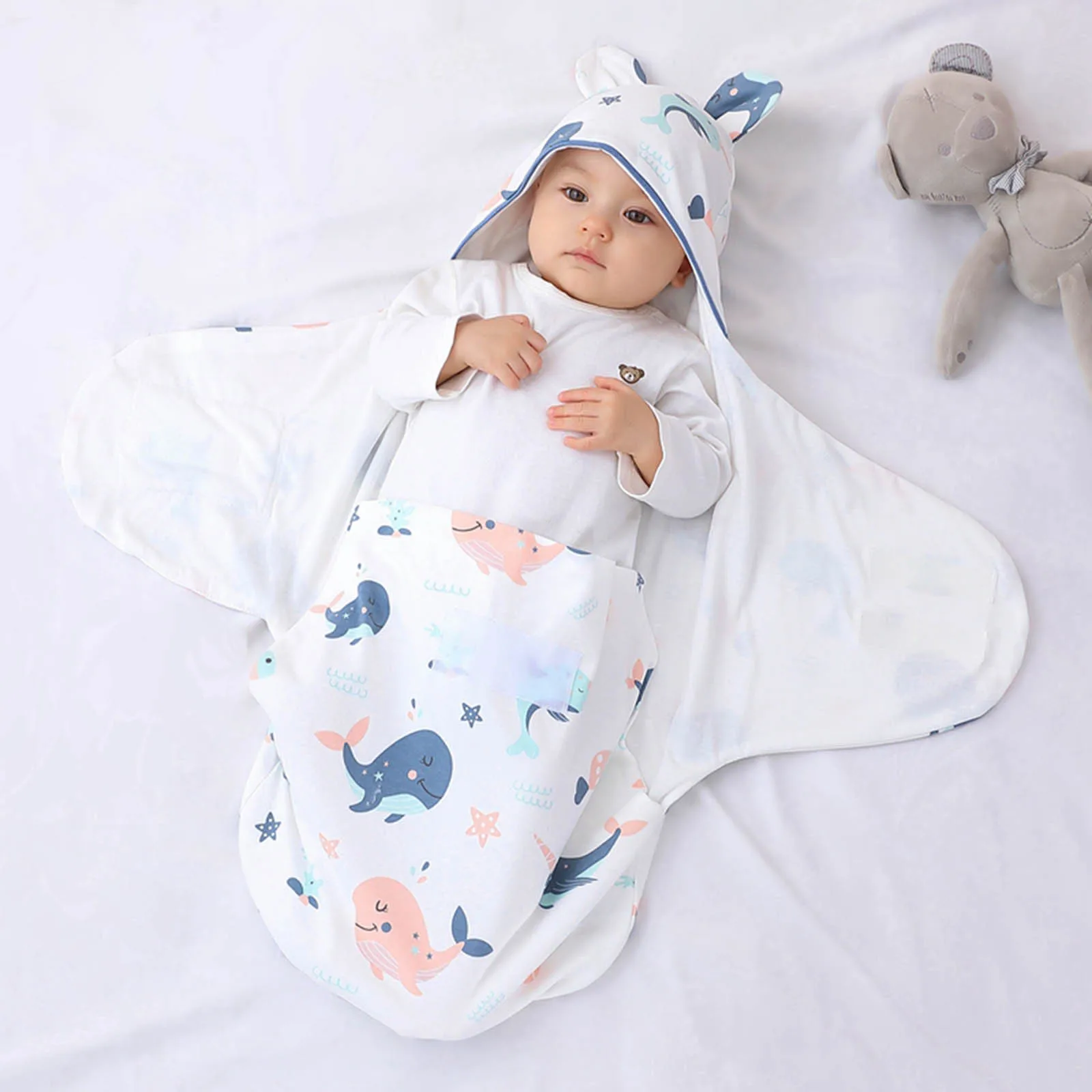 New Boys Girls Cotton Bathrobes Baby 6 Layers Muslin Bath Robes Towel Hooded Children Beach Wrap Towel Kids Pajamas Gown