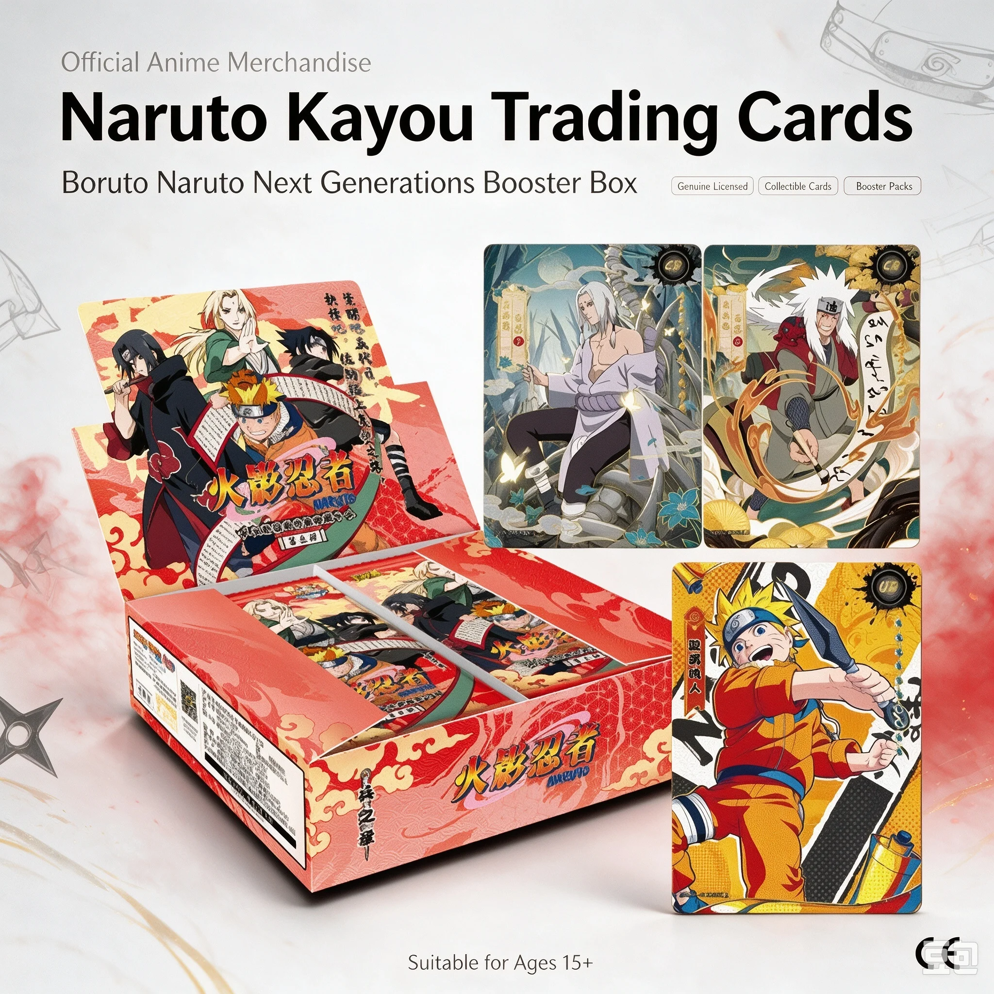 KAYOU Naruto Official Collection Cards Volume 9 Full Box Anime Peripheral Hokage Heritage Collectible Card Set For Adult Fans