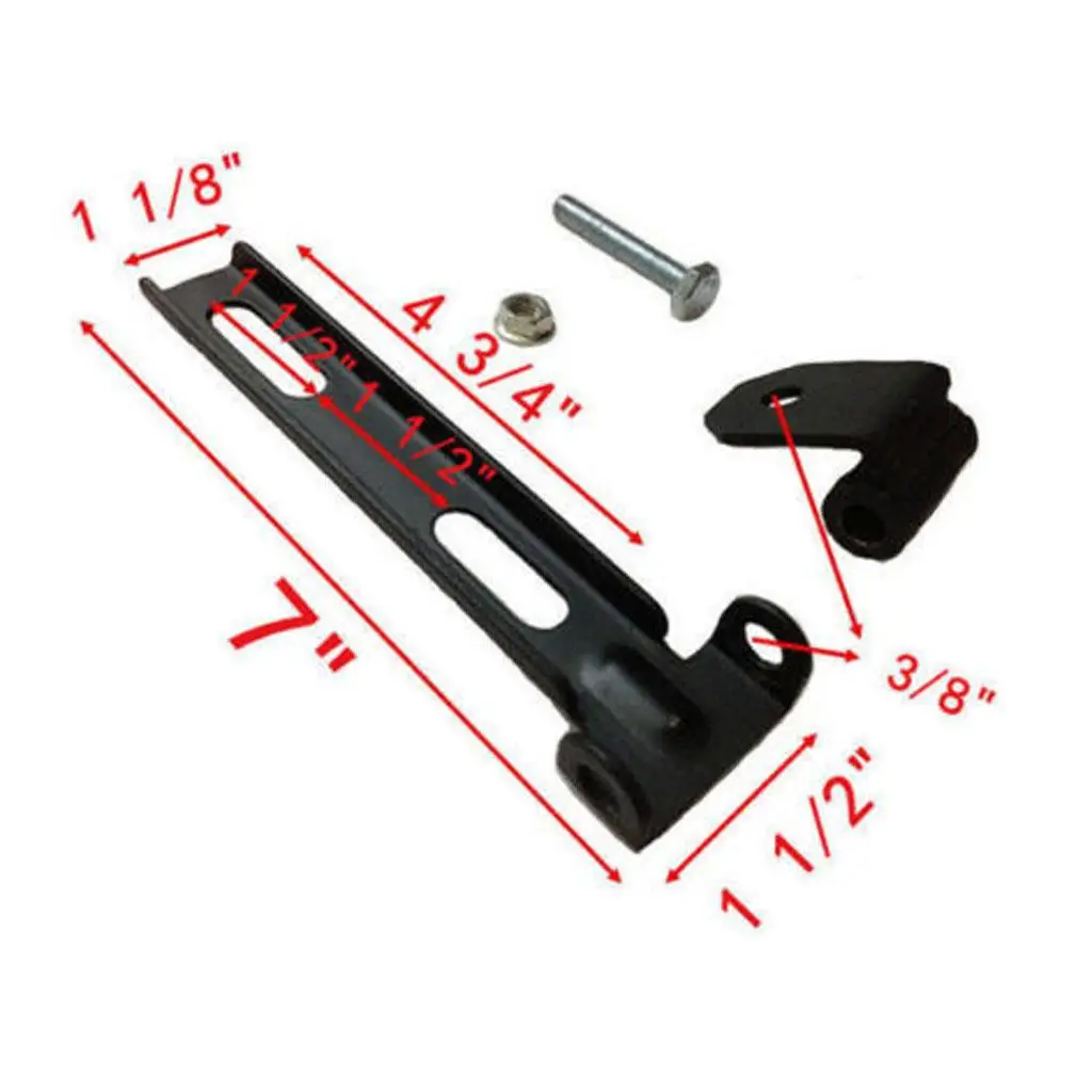 Durable Motorcycle Backrest Bag Solo Seat Bracket Metal Mounting Hardware for Harley Sportster Road Travel