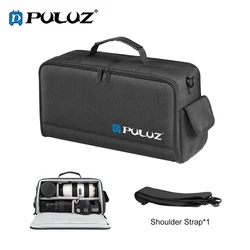 PULUZ Portable Camera Lens Storage Bag Outdoor Foldable Crossbody Shoulder Bag for DSLR Digital Cameras Lens Photography Bag