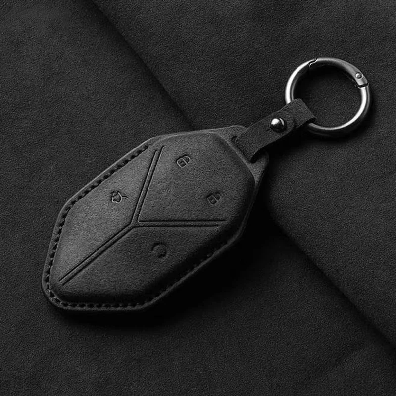 

For BYD Formula Leopard 5/8 Key Set Leopard 5/8 Leopard Leather Car Key Case Cover Shell Holder Keychain Auto Accessories