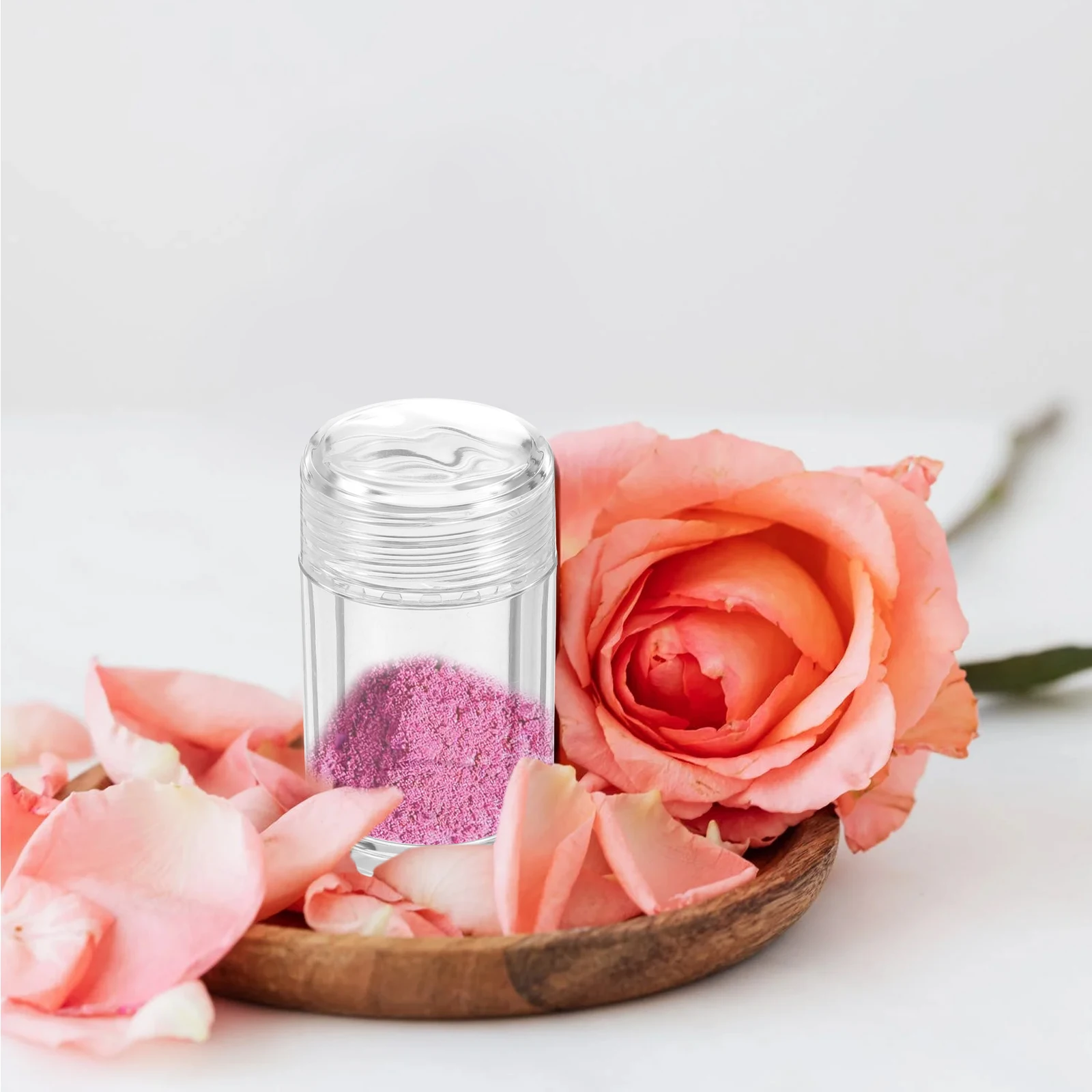 

6pcs Loose Bottle Simple Beauty Tool Empty Storage Container Refillable Plastic Open-hole DIY Powder Container Makeup