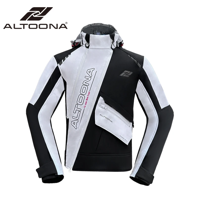 Motorcycle Jacket Autumn and Winter Motorcycle Cycling Clothes Warm Parsnip Waterproof  Wear Men's and Women's The Four Seasons