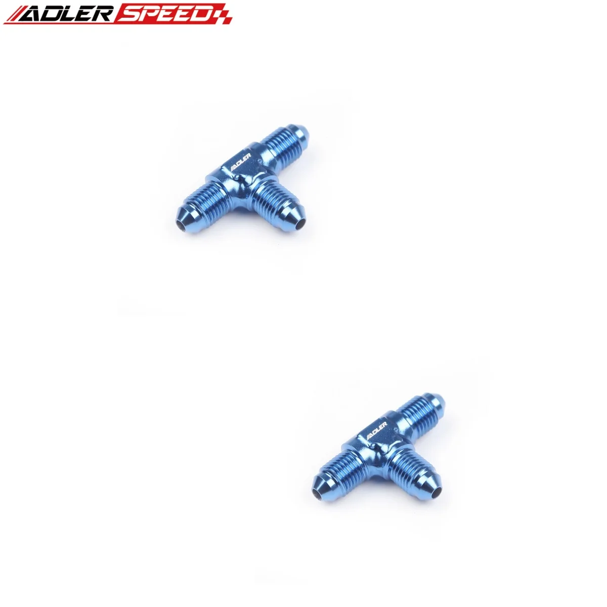 

2 шт. от 3AN до 3AN до AN-3, мужской раструбный тройник, Т-образный алюминиевый топливный фитинг, синий