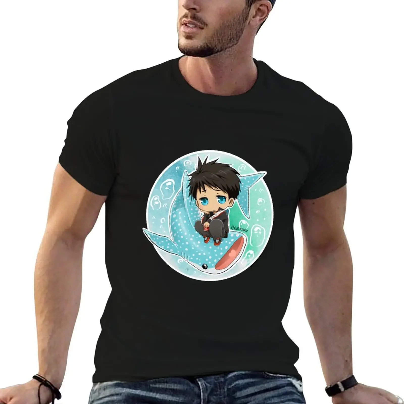 

Sousuke Yamazaki Chibi T-Shirt animal prinfor boys graphics blue lock mens t shirts top quality