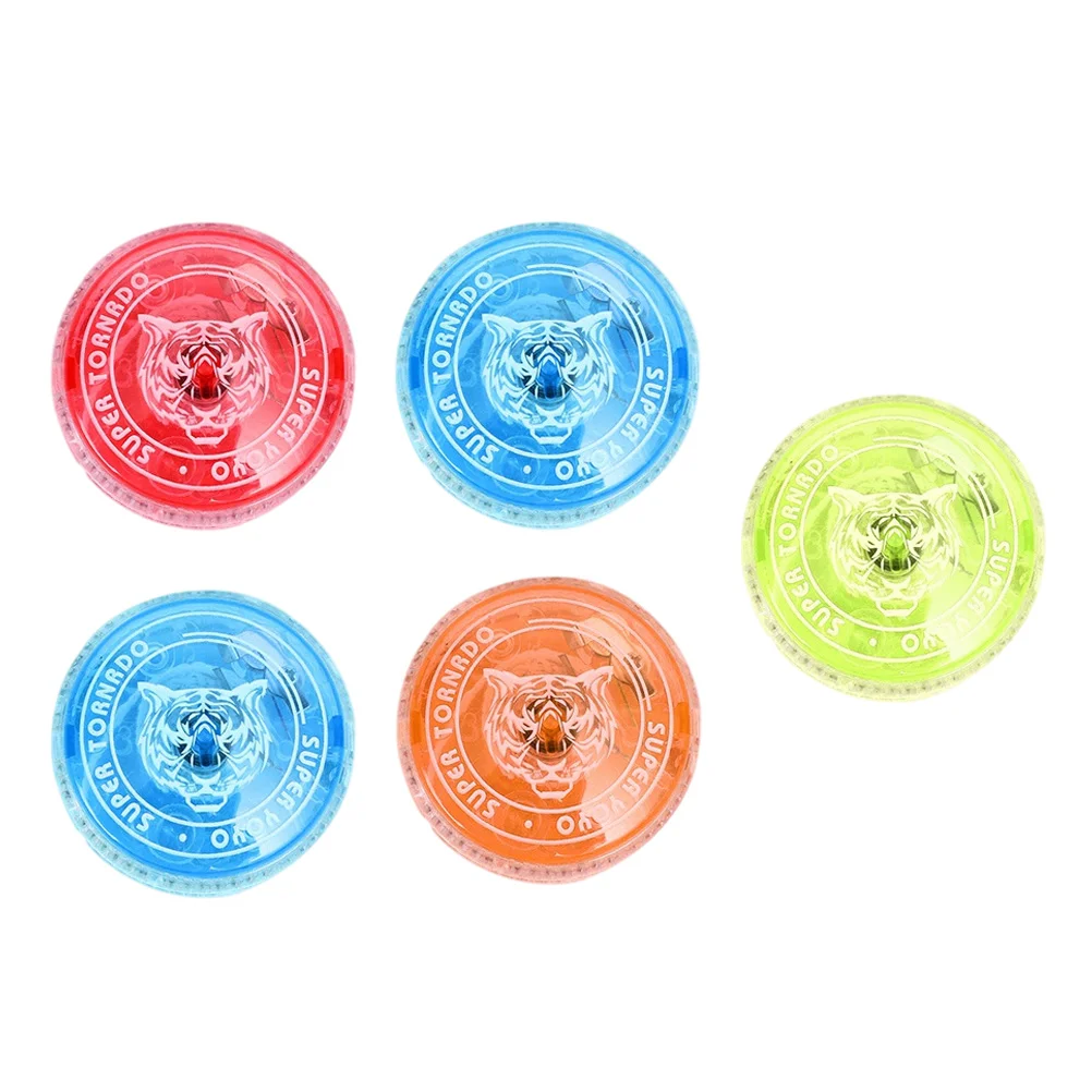 5 Pcs Glow Yo-yo Children’s Toys Ball Playthings Creative Finger Yo-yos Glowing Balls Kids Abs Plastic