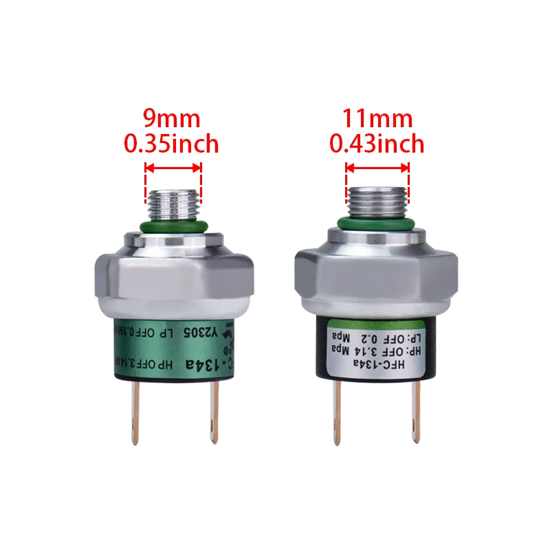 Universeller binärer High-/Low-Side-Druckschalter R134a für A/C-Klimaanlage (9 oder 11 mm)